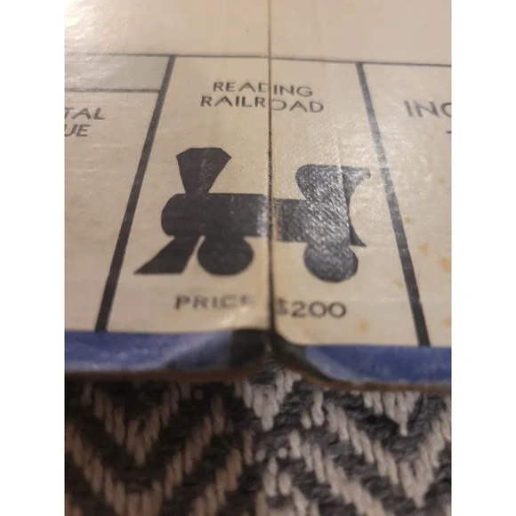 Vintage 1935 Blue Monopoly Board Game 99% Complete
